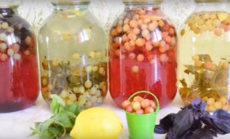 Gooseberry compote mojito với bạc hà cho mùa đông