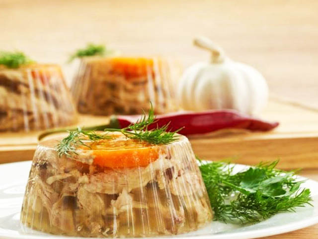 Aspic de pui cu gelatină