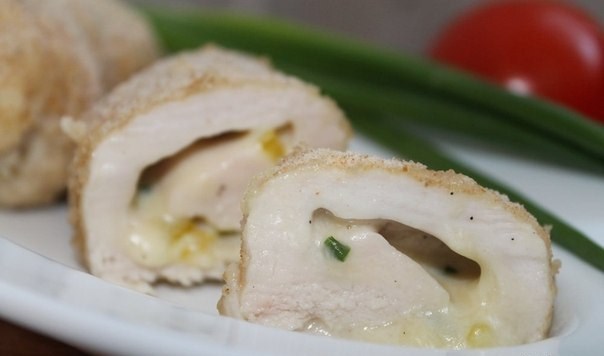 Rotllets de pollastre amb farcit al forn