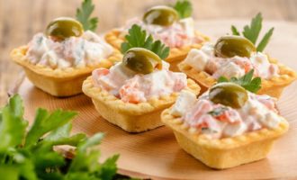 Tarteletter med fyllning - 10 mest utsökta och enkla recept med foton