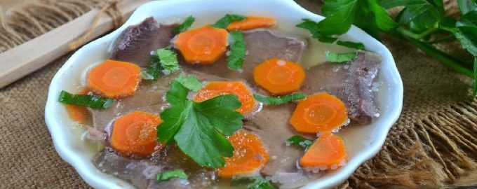 Fläsk tunga aspic