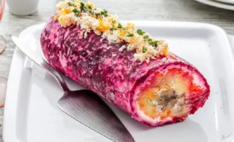 Cá trích cuộn dưới lớp áo lông