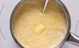 I slutet av tillagningen, tillsätt smör. Blanda.