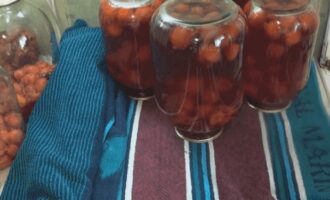 Koel de potten met pruimencompote, bereid volgens dit recept, ondersteboven en wikkel ze in een warme deken totdat ze volledig zijn afgekoeld. De compote koelt binnen ongeveer een dag volledig af, waarna u het werkstuk op een koele, donkere plaats moet bewaren.