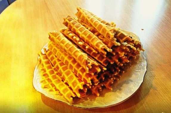 Gofres en una planxa per gofres