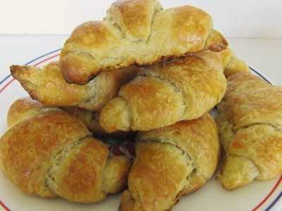 Croissants de pasta de full