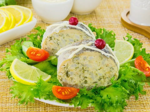 Gevulde snoek in de oven