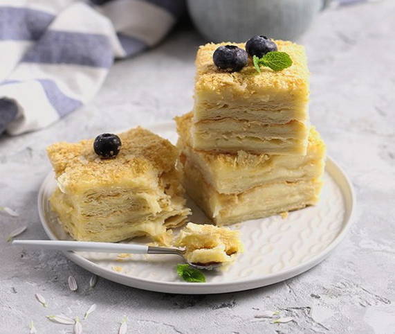 Pastís Napoleó fet amb pasta de full ja feta