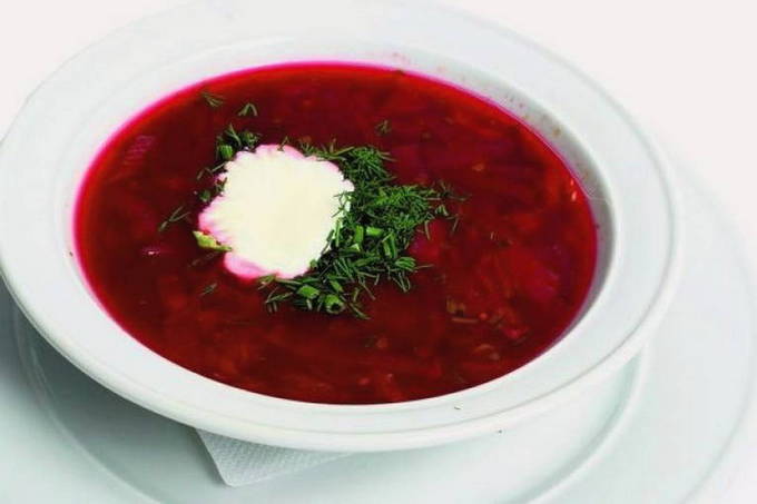 Borscht clàssic amb carn