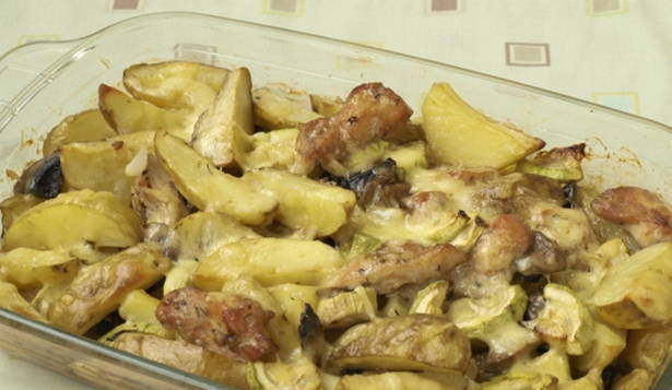 Turquia amb patates al forn