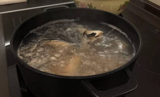 Com cuinar una deliciosa sopa de truita segons la recepta clàssica a casa? Rentem la truita sencera, l'assequem una mica i la dividim a trossos. Enviem el peix a bullir en aigua tèbia. Després de bullir, retirar l'escuma i salar el brou.