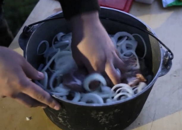 Marinade voor shish kebab van varkensvlees