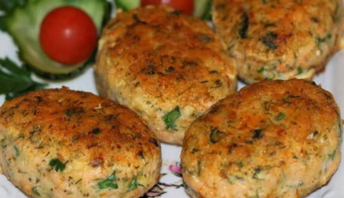 Koteletten van roze zalm