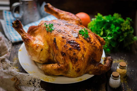 ไก่ในซอสถั่วเหลืองในเตาอบ