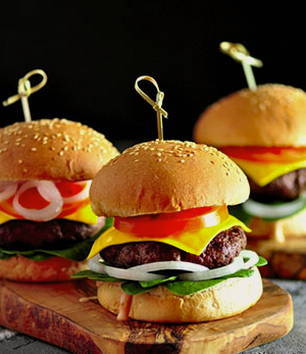 Huisgemaakte hamburgerpasteitjes