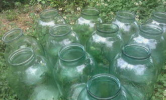 Îl clătim bine sub jet de apă și îl sortăm pentru a preveni posibilele fructe de pădure putrezite. Spălați și uscați în prealabil borcanele în care va fi compotul.