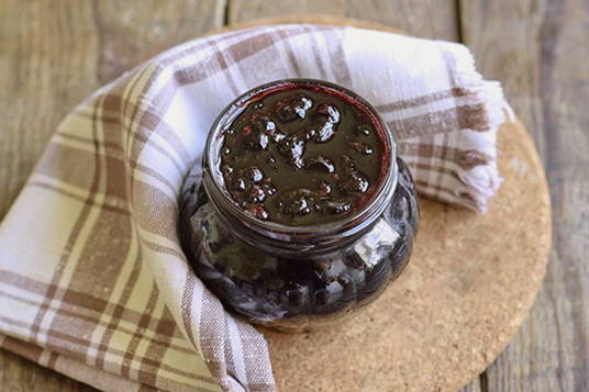 Bosbessenjam voor de winter