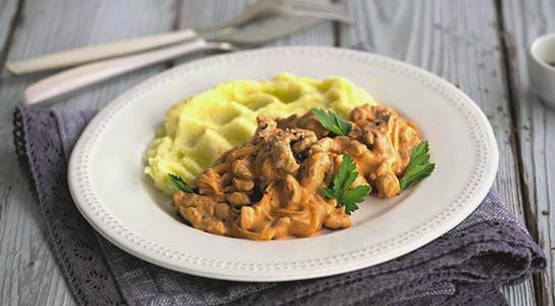 Stroganoff de porc clàssic