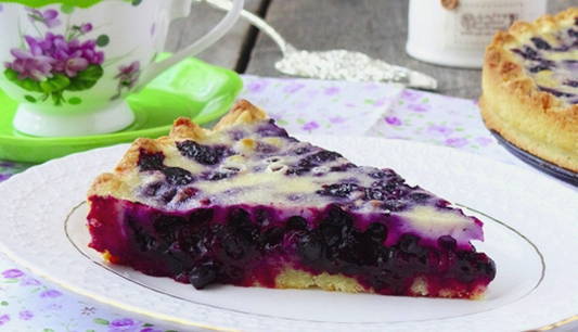 Blueberry pie sa oven