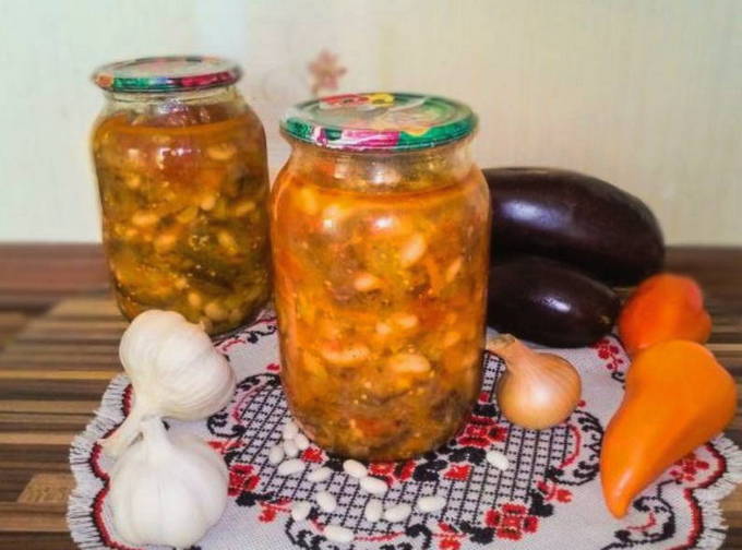 Vinete cu fasole pentru iarna
