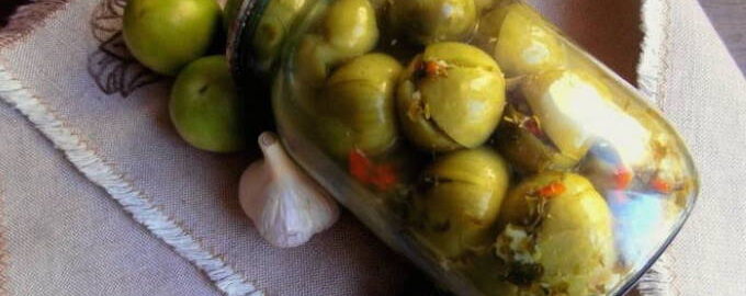 Groene tomaten voor de winter