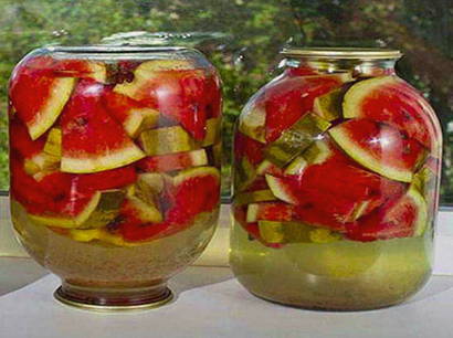 Watermelon compote para sa taglamig