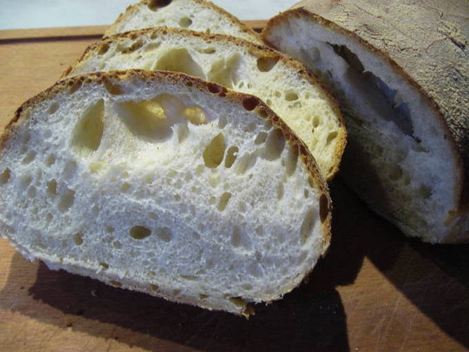 Ciabatta sa oven sa bahay