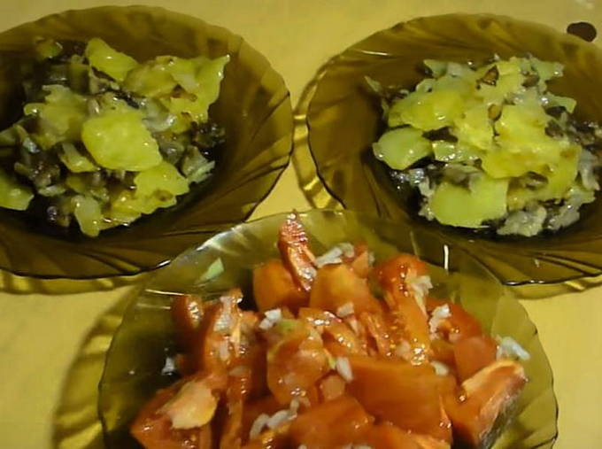 Khoai tây chiên nấm mật ong