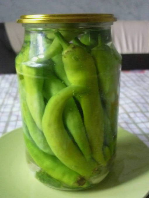 Inlagd het paprika för vintern