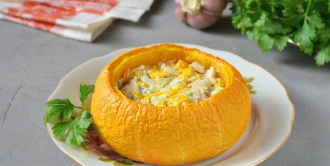 Carbassa sencera al forn