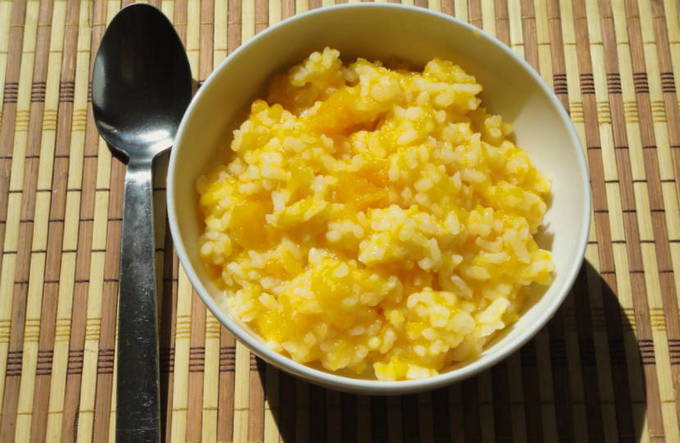 โจ๊กข้าวกับฟักทอง