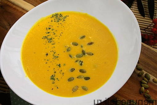Sopa cremosa de carbassa