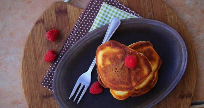 Pancakes de llet sense llevat