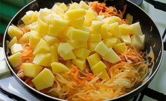 Dinadagdagan namin ang paghahanda na may patatas.