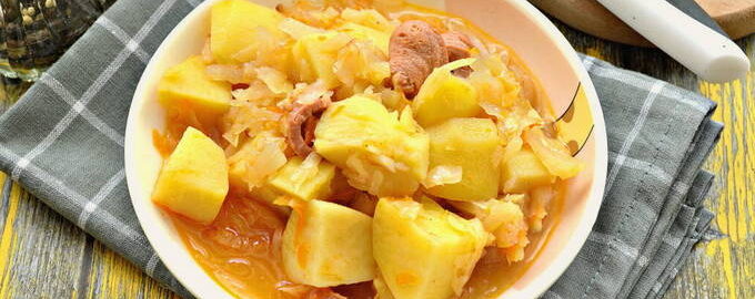 Nilagang repolyo na may patatas
