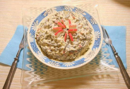 Salad ng kale ng dagat