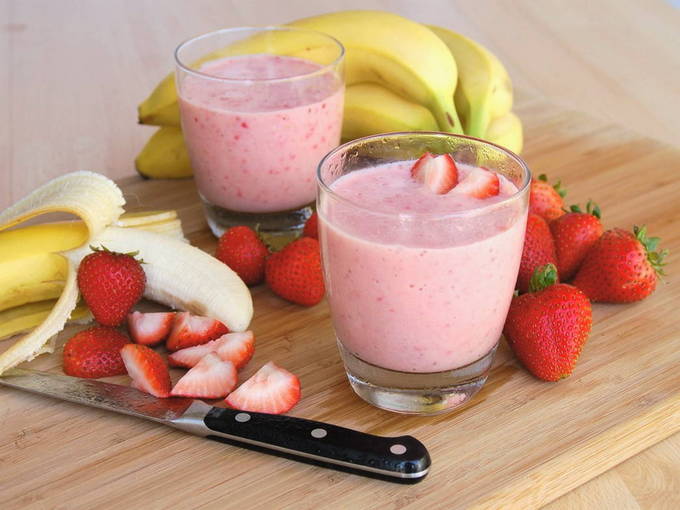 Smoothie i en mixer hemma