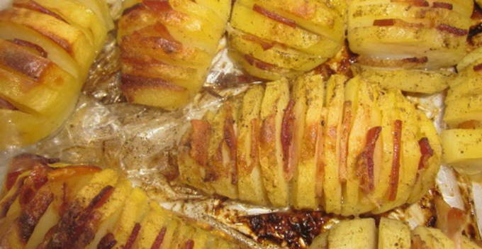 Patates d'acordió al forn