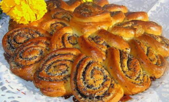Bak het maanzaadbroodje in een voorverwarmde oven op 200°C gedurende 30 minuten goudbruin. Lekker en succesvol bakken!