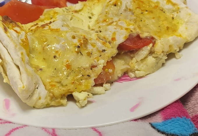 Hal pita kenyérben, sütőben sütve