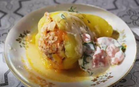 พริกยัดไส้ในหม้อหุงช้า