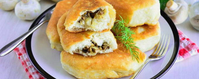 Taarten met champignons