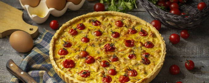 Quiche cu pui