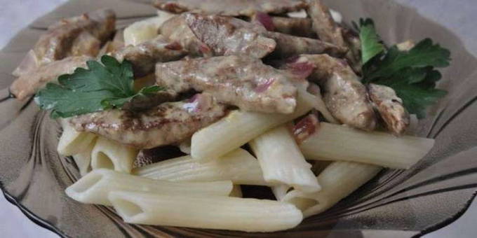 Lever Stroganoff-stijl