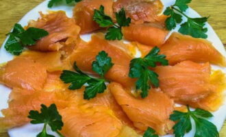 Forel in pekel zouten