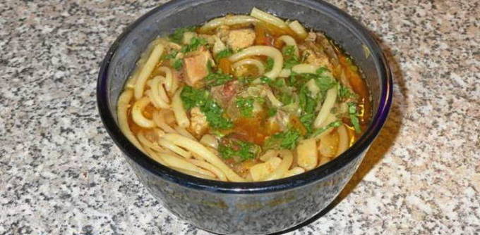 Lagman met kip