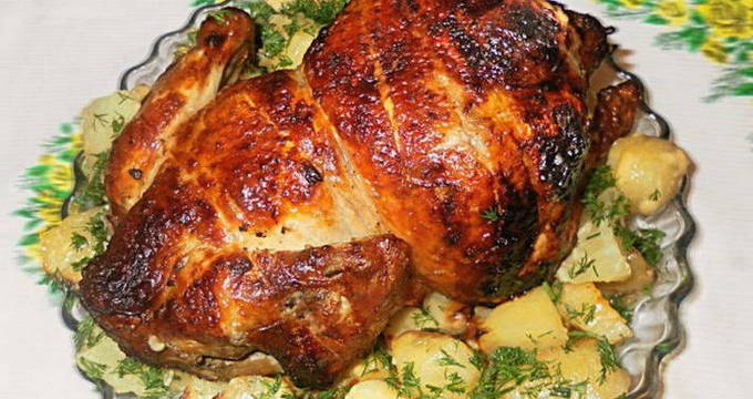 Grillad kyckling i ugnen