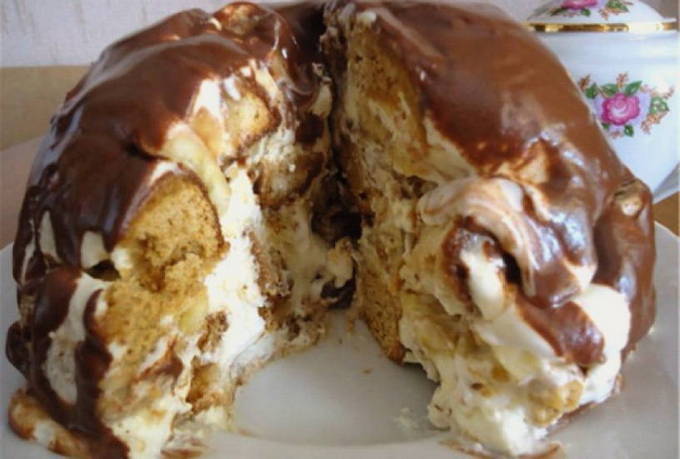 Gingerbread cake na walang baking