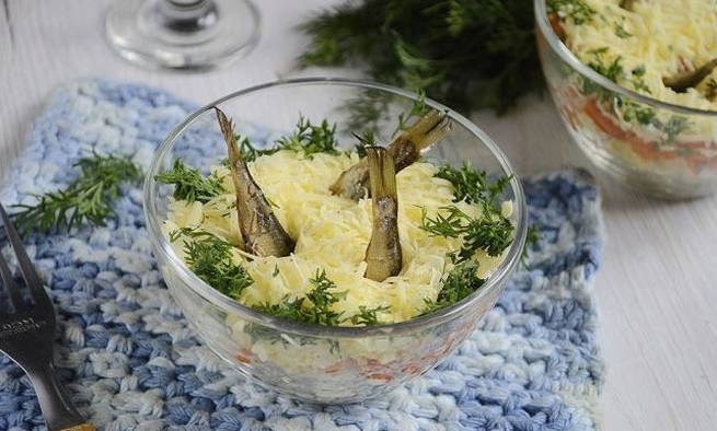 Salades met sprot