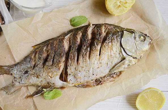 Crucian carp i ugnen